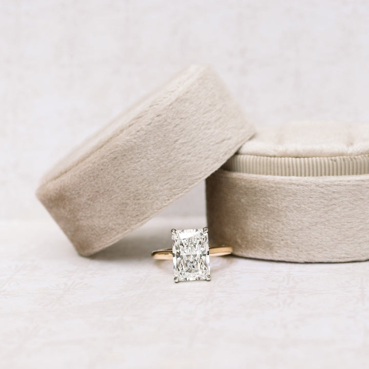 Moissanite 1.80 CT Radiant Cut Diamond Victorian Engagement Ring