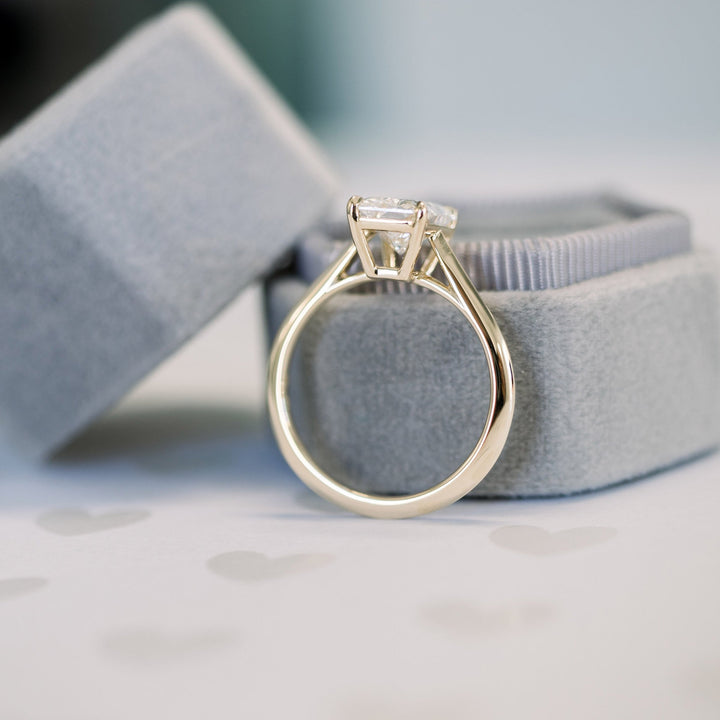 Moissanite 1.80 CT Radiant Cut Diamond Victorian Engagement Ring