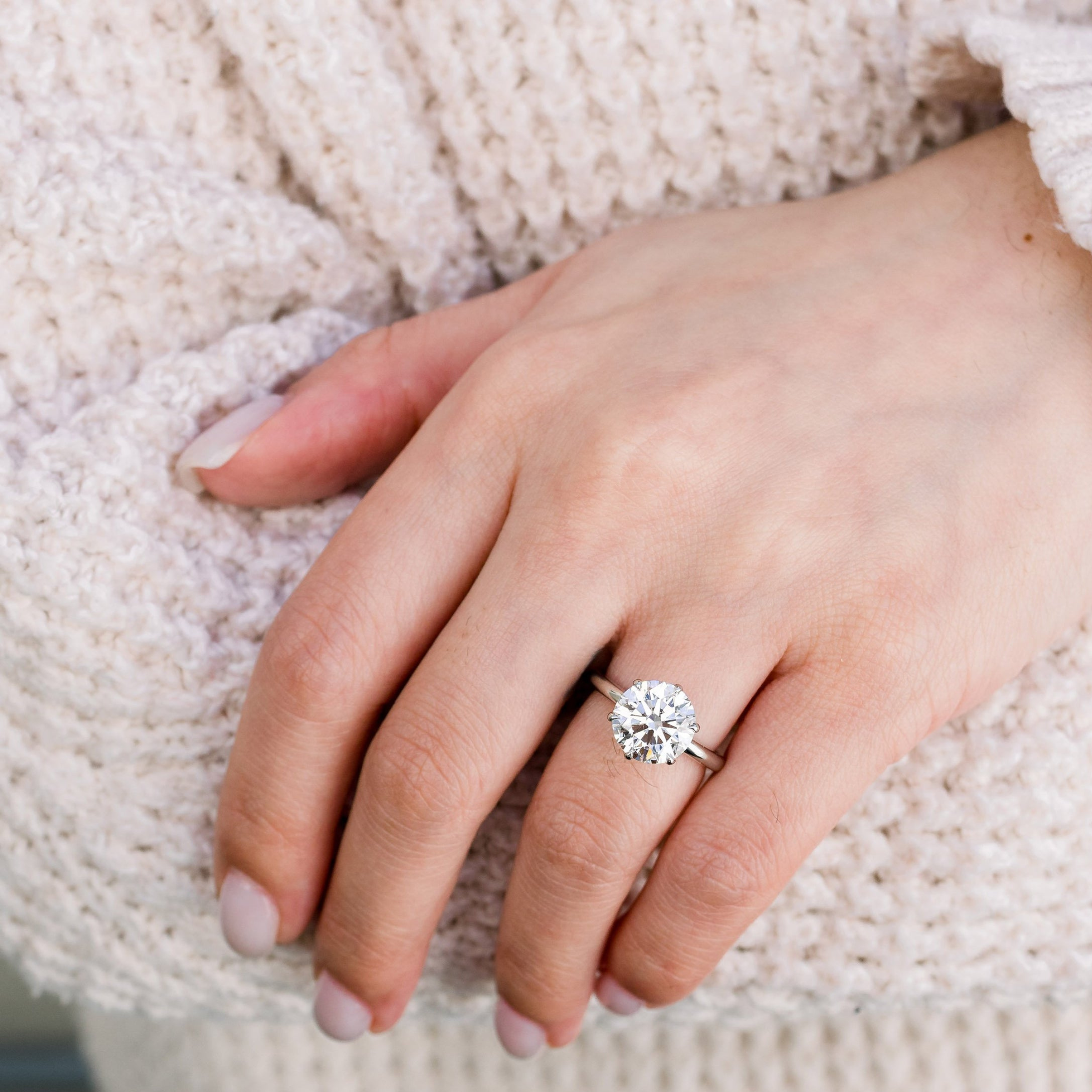 Moissanite 1.90 CT Round Cut Diamond Edwardian Engagement Ring