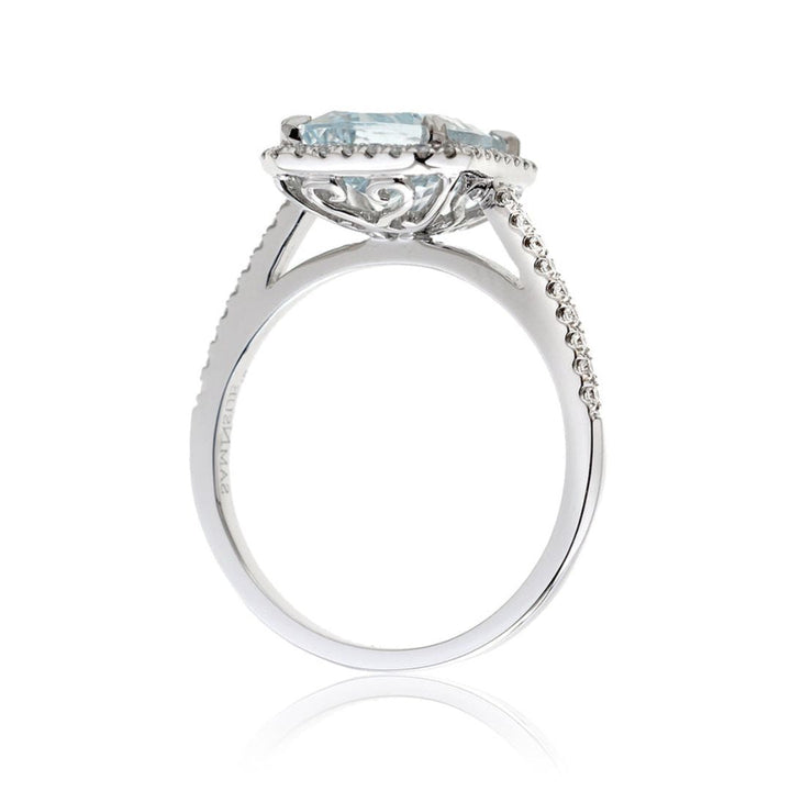 Moissanite 2.90 CT Emerald Cut Diamond Victorian Wedding Ring