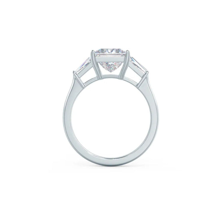 Moissanite 2.50 CT Princess Cut Diamond Avant Garde Wedding Ring