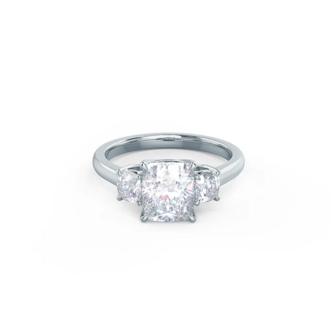 Moissanite 4.70 CT Radiant Cut Diamond Victorian Engagement Ring