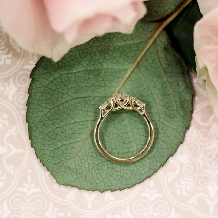 Moissanite 4.58 CT Oval Cut Diamond Victorian Wedding Ring