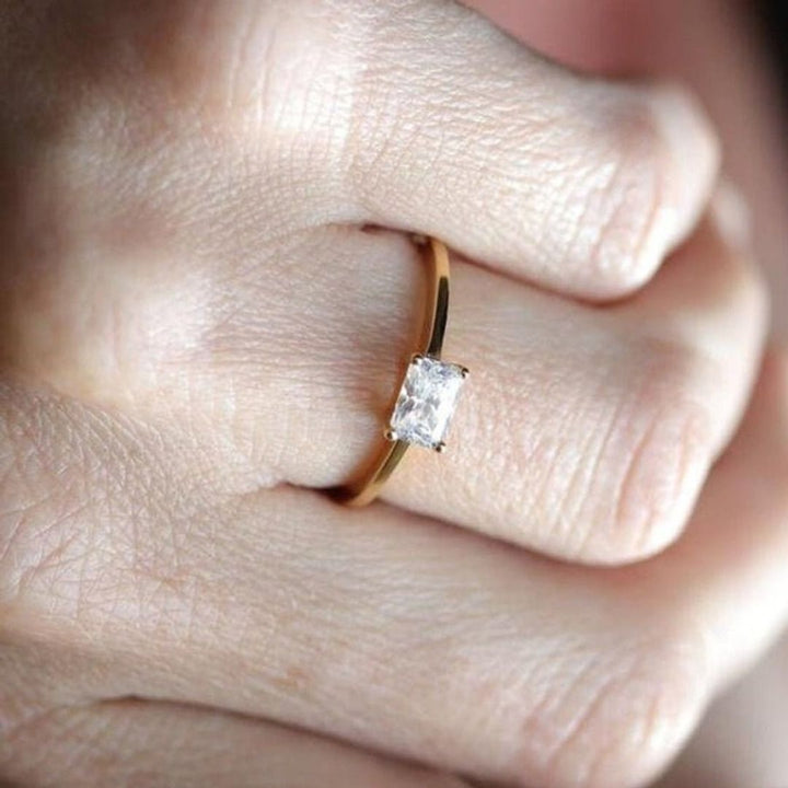 Moissanite 1.80 CT Radiant Cut Diamond Gothic Wedding Ring