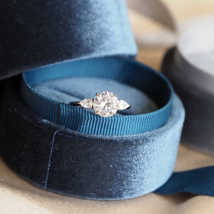Moissanite 3.60 CT Round Cut Diamond  Art Deco Engagement Ring
