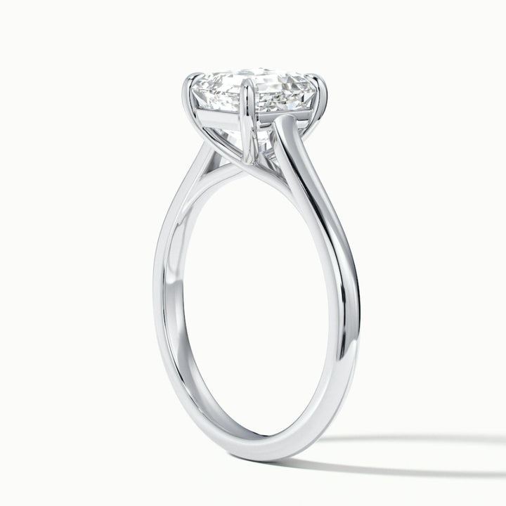 Lab Grown 1.50 CT Asscher Cut Diamond Victorian Engagement Ring