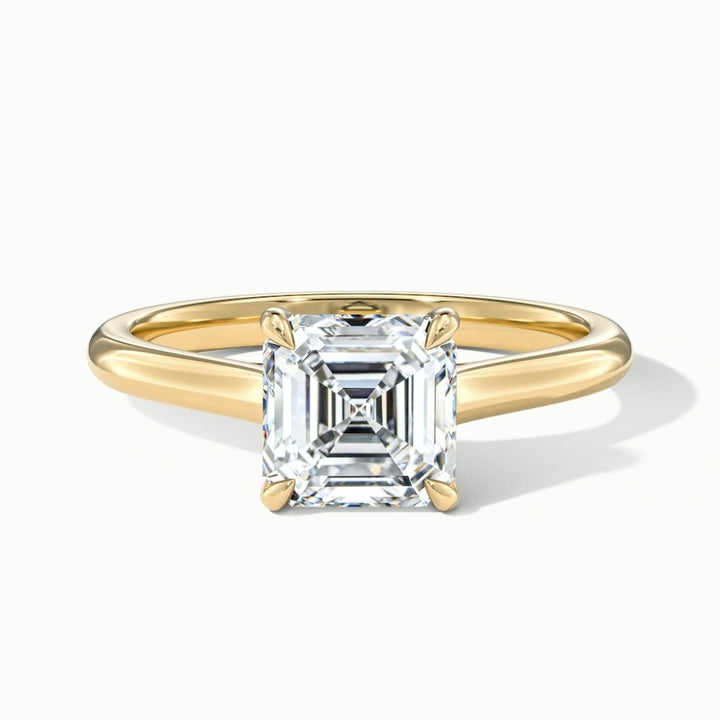 Lab Grown 1.50 CT Asscher Cut Diamond Victorian Engagement Ring