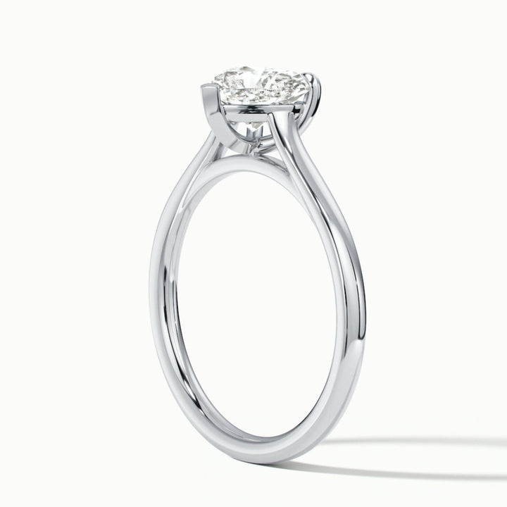 Lab Grown 1.32 CT Heart Cut Diamond Boho & Hippie Anniversary Ring