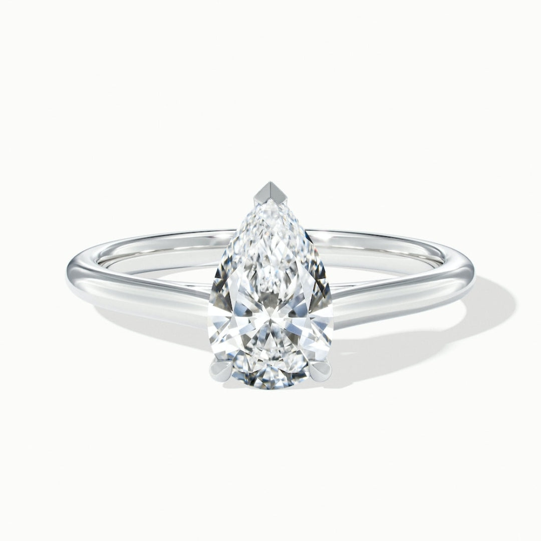 Lab Grown 2.00 CT Pear Cut Diamond Celtic Engagement Ring