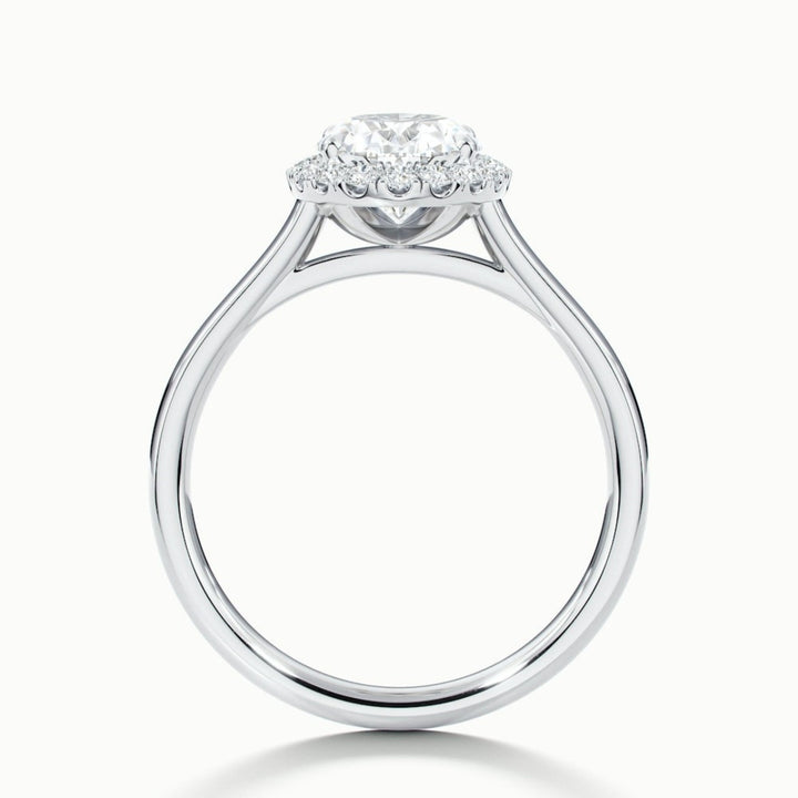 Lab Grown 3.00 CT Oval Cut Diamond Minimalist Anniversary Ring