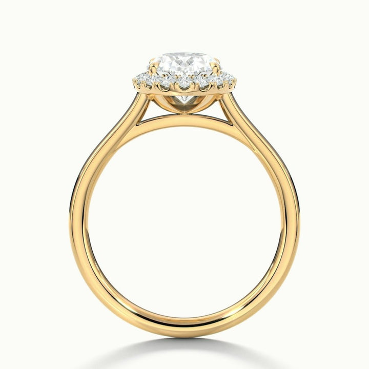 Lab Grown 3.00 CT Oval Cut Diamond Minimalist Anniversary Ring