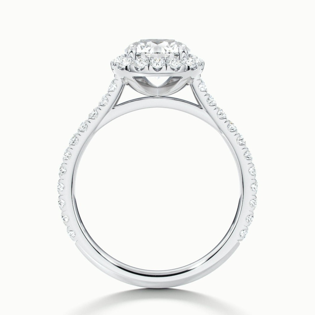 Lab Grown 2.78 CT Round Cut Diamond Celtic Engagement Ring