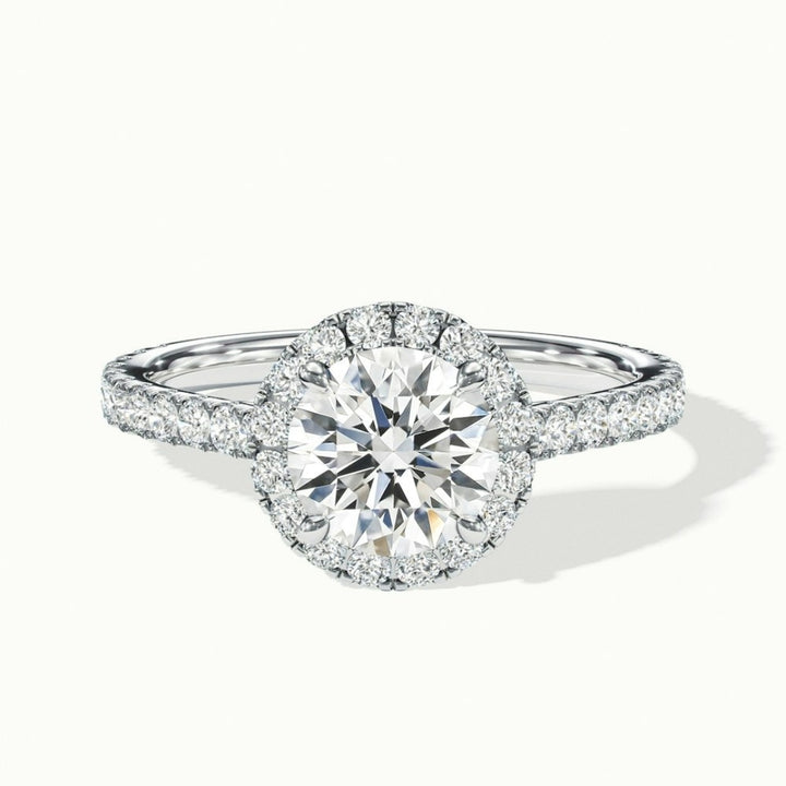 Lab Grown 2.21 CT Round Cut Diamond Minimalist Anniversary Ring