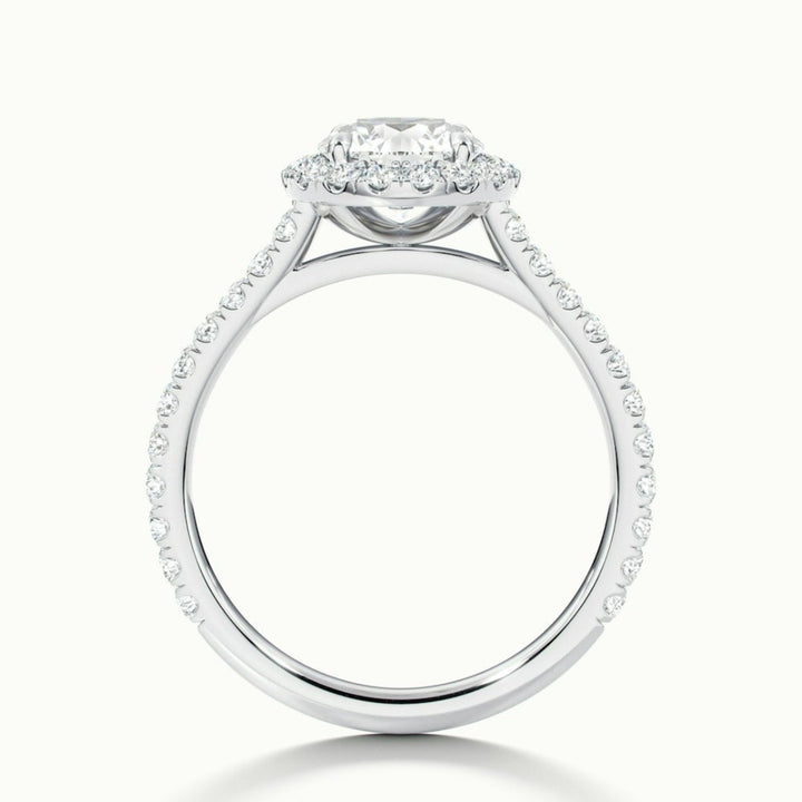 Lab Grown 2.21 CT Round Cut Diamond Minimalist Anniversary Ring