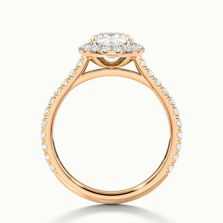 Lab Grown 2.21 CT Round Cut Diamond Minimalist Anniversary Ring