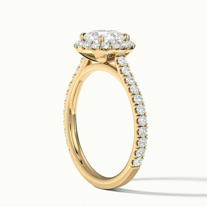 Lab Grown 2.21 CT Round Cut Diamond Minimalist Anniversary Ring