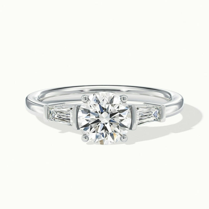 Lab Grown 2.00 CT Round Cut Diamond Boho & Hippie Wedding Ring