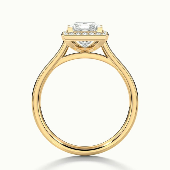 Lab Grown 2.30 CT Princess Cut Diamond Brutalist Anniversary Ring