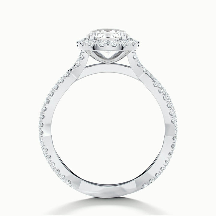 Lab Grown 2.65 CT Round Cut Diamond Victorian Wedding Ring