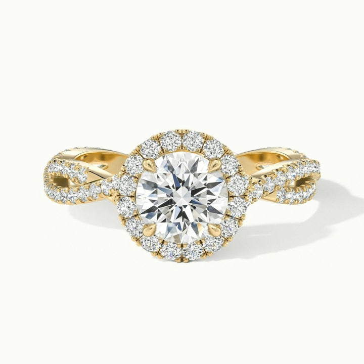 Lab Grown 2.65 CT Round Cut Diamond Victorian Wedding Ring