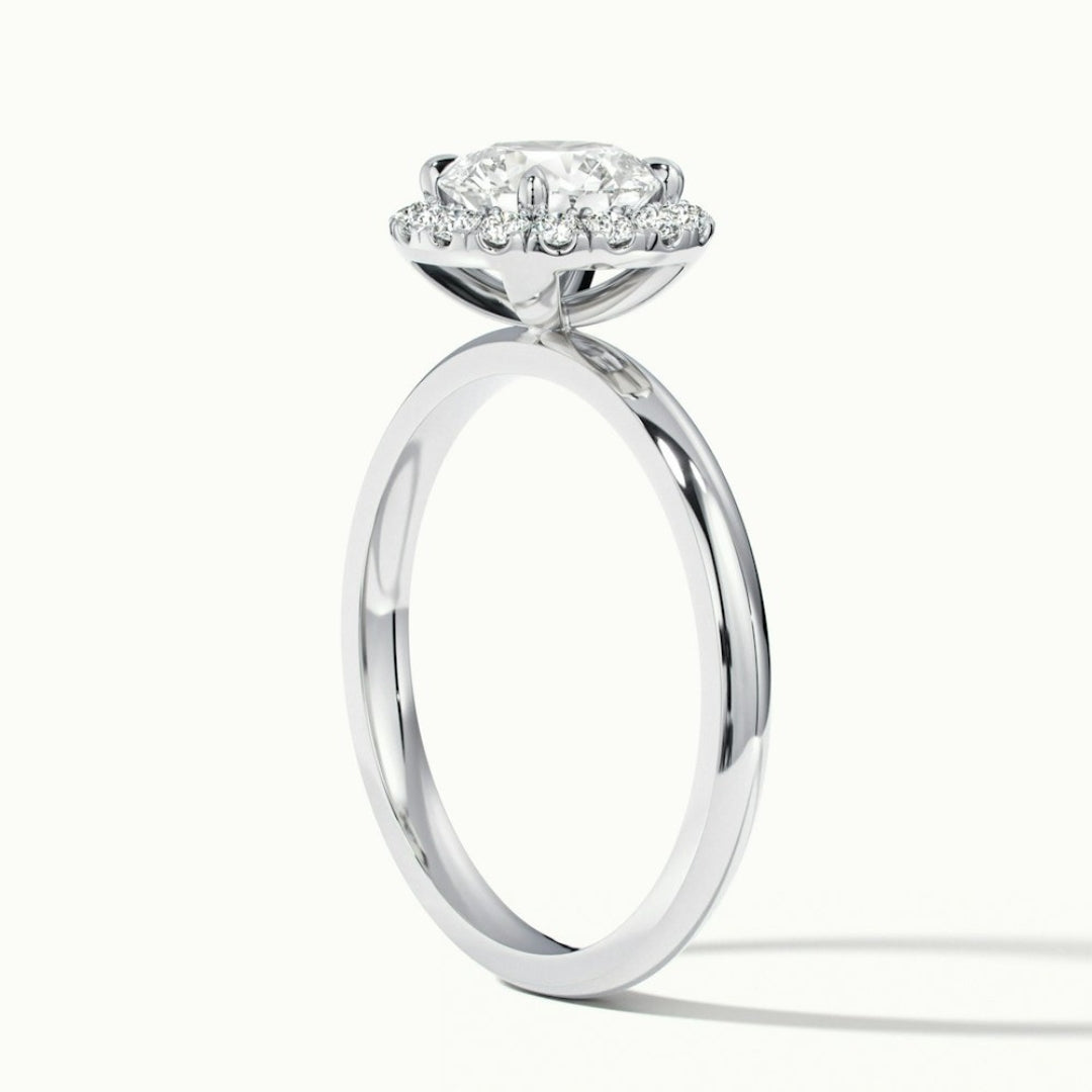 Lab Grown 2.00 CT Round Cut Diamond Edwardian Anniversary Ring