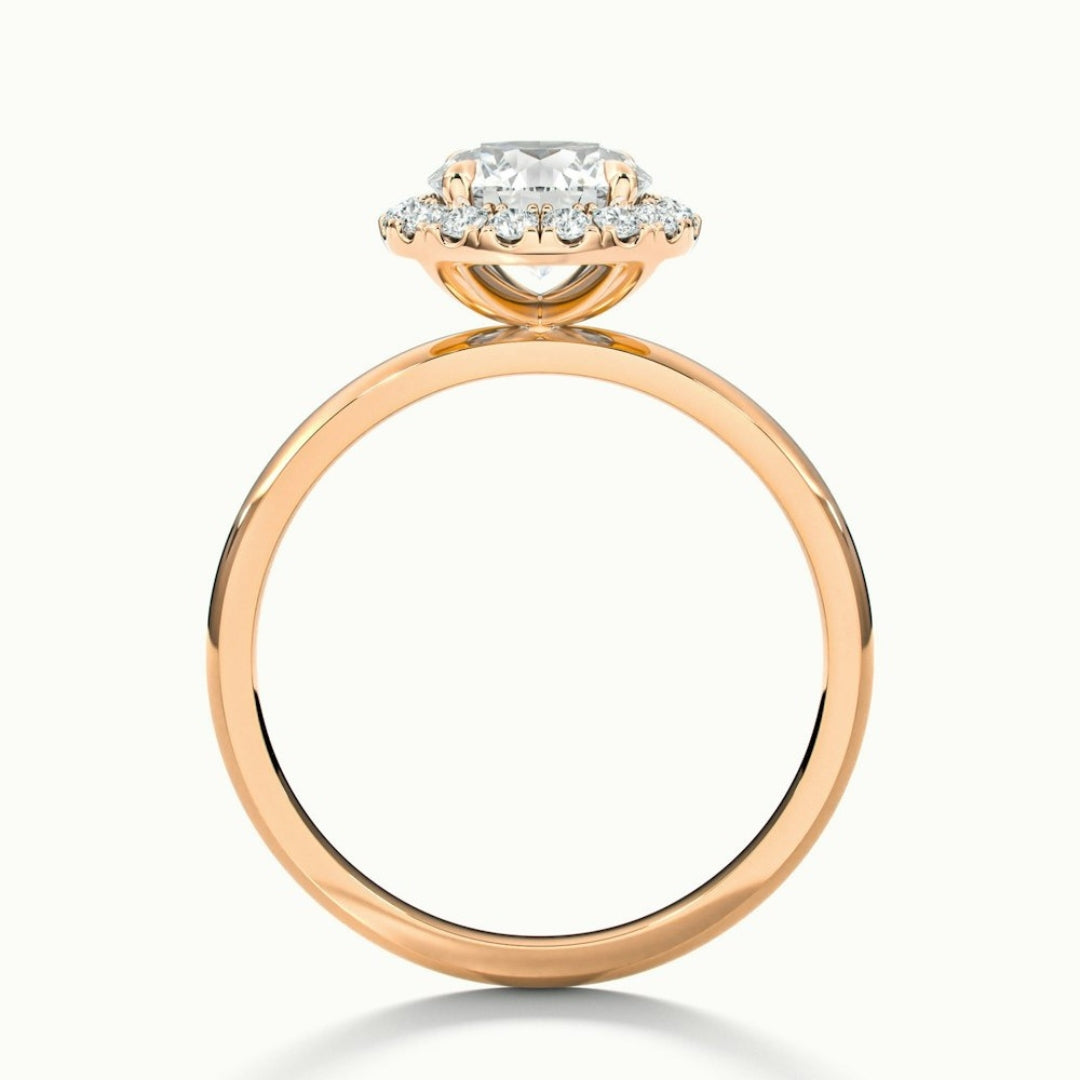 Lab Grown 2.00 CT Round Cut Diamond Edwardian Anniversary Ring