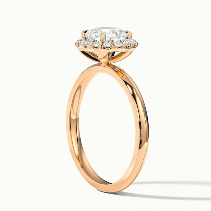 Lab Grown 2.00 CT Round Cut Diamond Edwardian Anniversary Ring