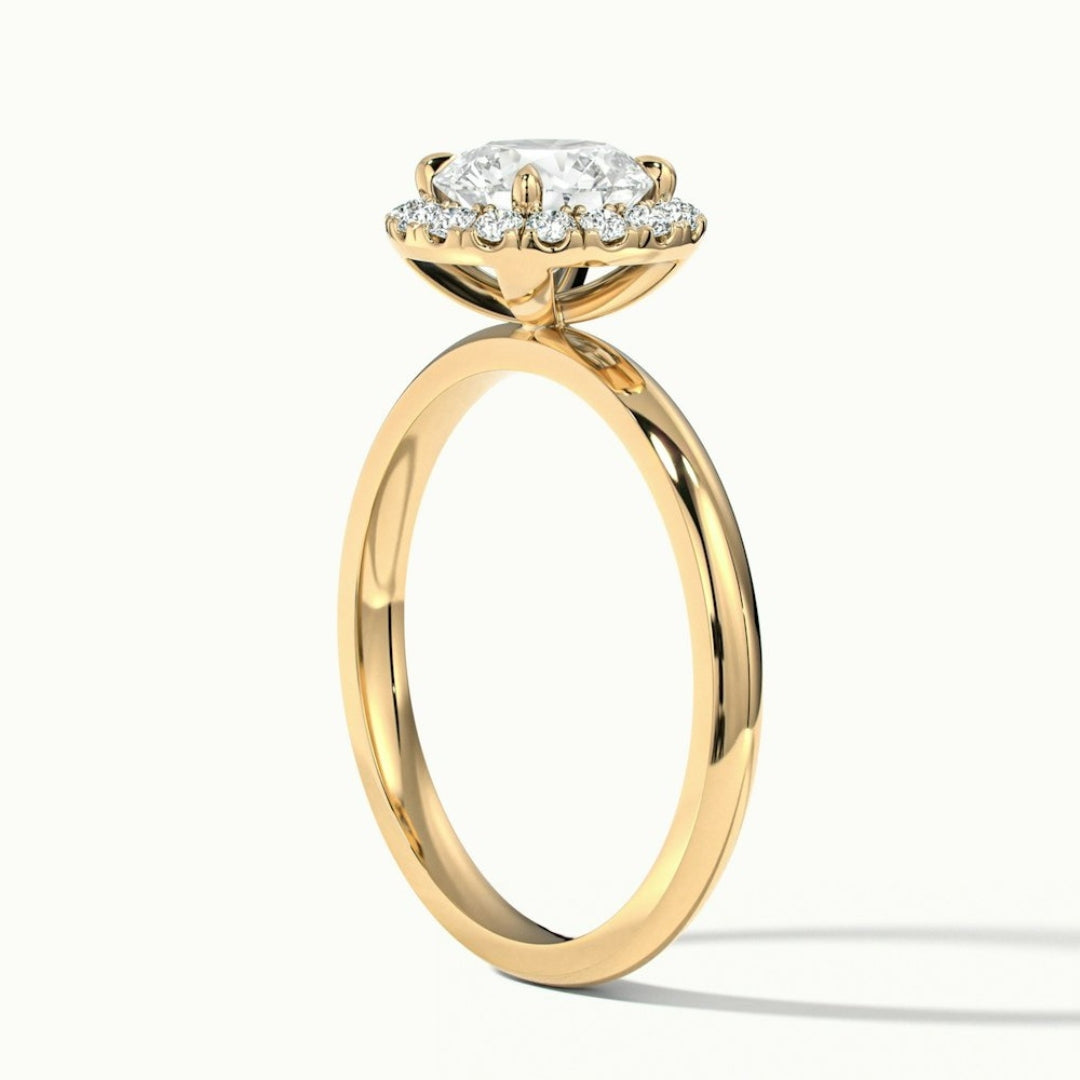 Lab Grown 2.00 CT Round Cut Diamond Edwardian Anniversary Ring