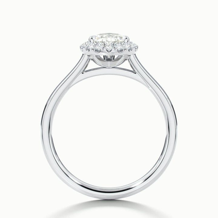 Lab Grown 1.72 CT Pear Cut Diamond Art Deco Engagement Ring