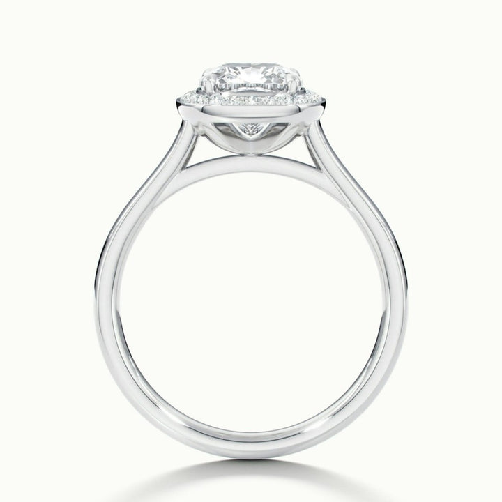 Lab Grown 1.94 CT Cushion Cut Diamond Art Nouveau Wedding Ring