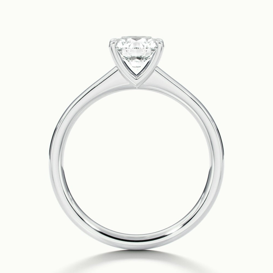 Lab Grown 1.20 CT Round Cut Diamond Victorian Engagement Ring