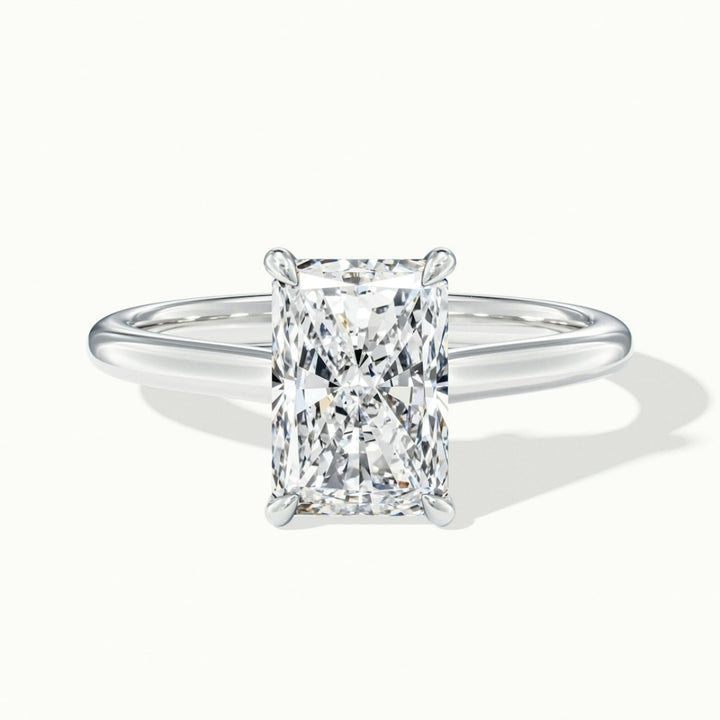 Lab Grown 2.00 CT Radiant Cut Diamond Avant Garde Wedding Ring