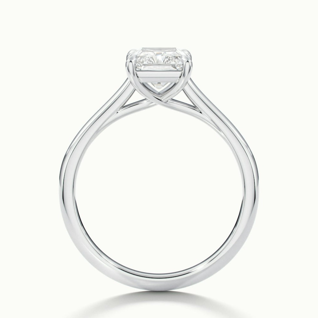 Lab Grown 2.00 CT Radiant Cut Diamond Avant Garde Wedding Ring