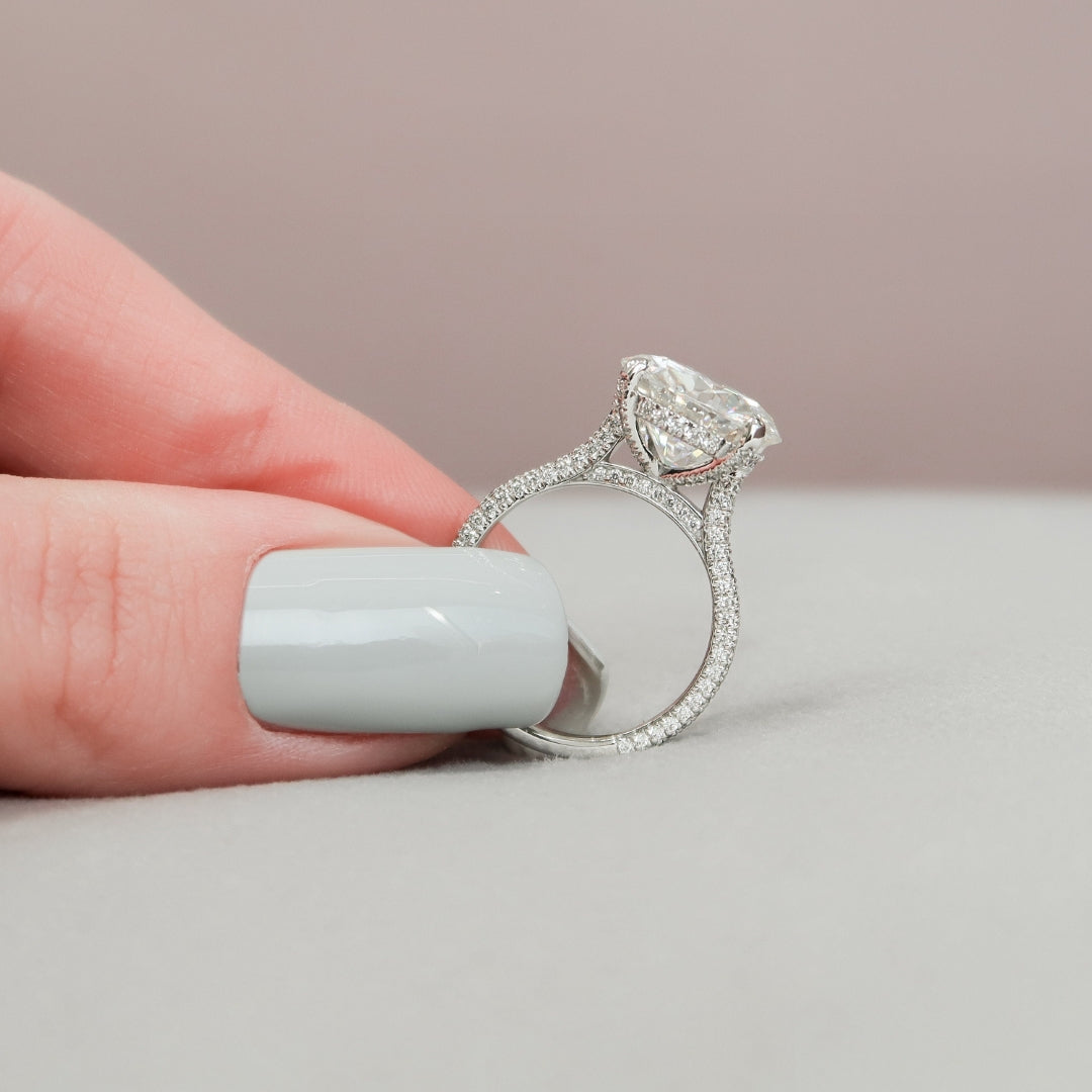 Moissanite 4.75 CT Round Cut Diamond Avant Garde Wedding Ring