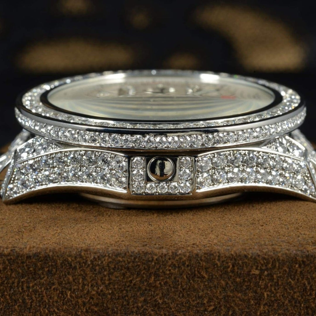 Moissanite 73.21 CT Round Cut Diamond Edwardian Watch