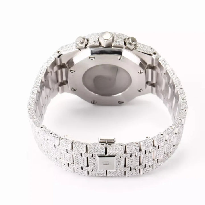 Moissanite 54.36 CT Round Cut Diamond Avant Garde Watch