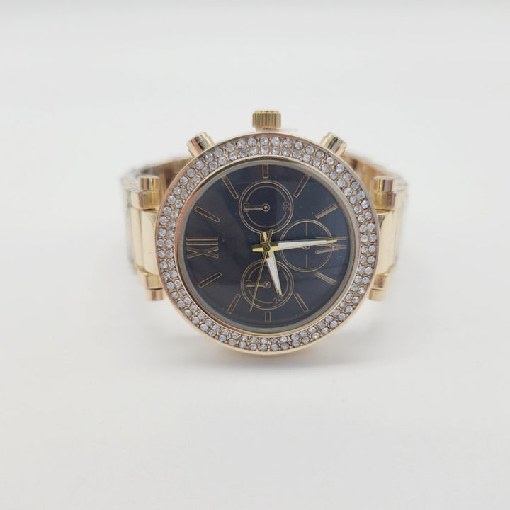 Moissanite 34.00 CT Round Cut Diamond Mid-Century Watch