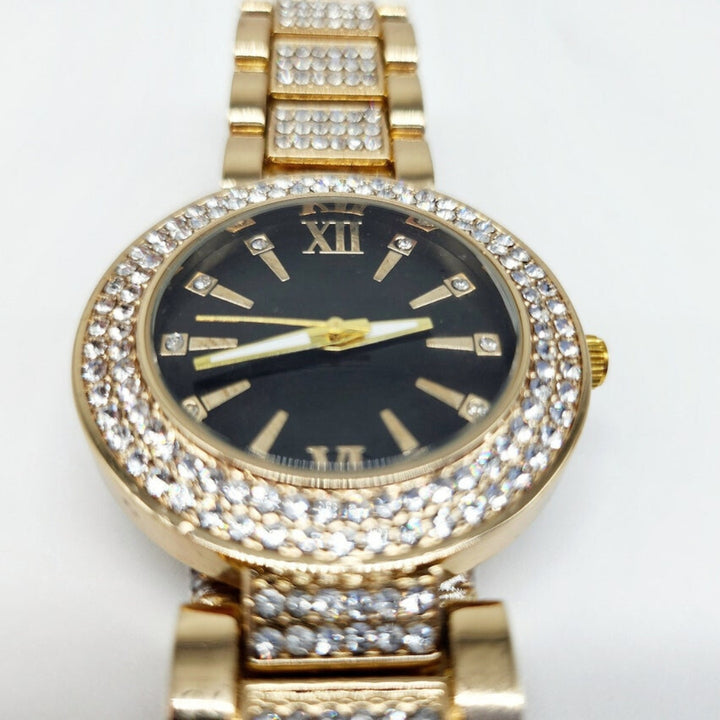 Moissanite 32.58 CT Round Cut Diamond Mid-Century Watch