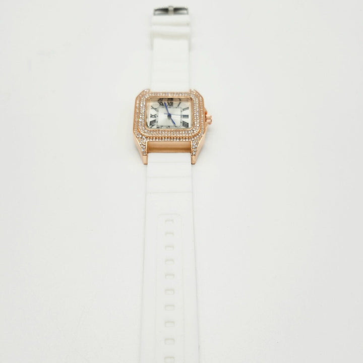 Moissanite 21.41 CT Round Cut Diamond Brutalist Watch
