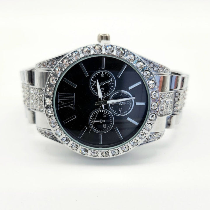 Moissanite 34.64 CT Round Cut Diamond Celtic Watch