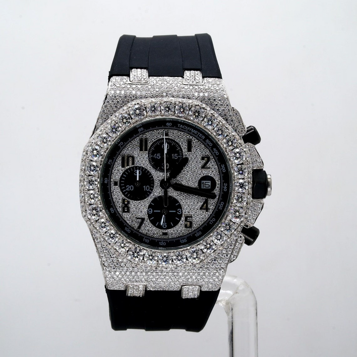 Moissanite 41.75 CT Round Cut Diamond Gothic Watch