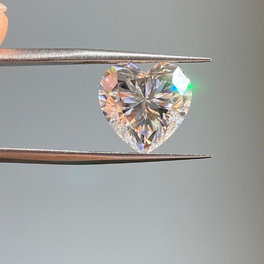 Moissanite 2.45 CT Heart Loose Diamond