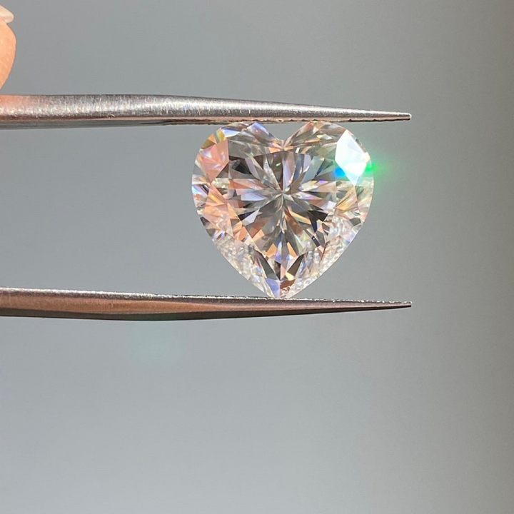 Moissanite 2.45 CT Heart Loose Diamond