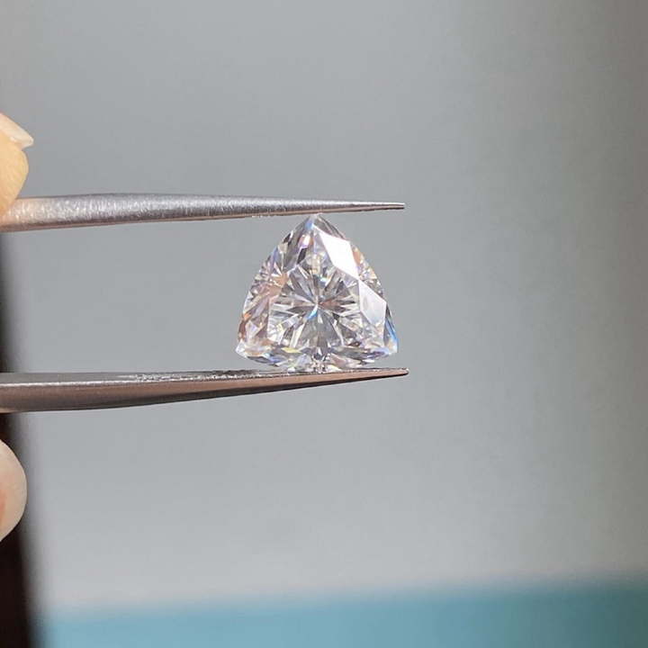 Moissanite 3.70 CT Trillion Loose Diamond