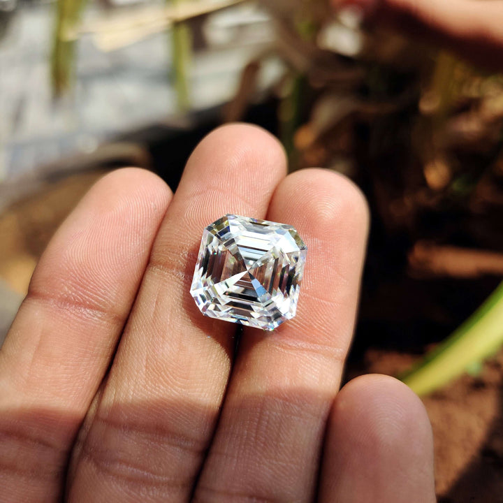 Moissanite 2.88 CT Asscher Loose Diamond