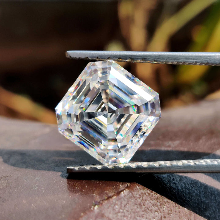 Moissanite 2.88 CT Asscher Loose Diamond