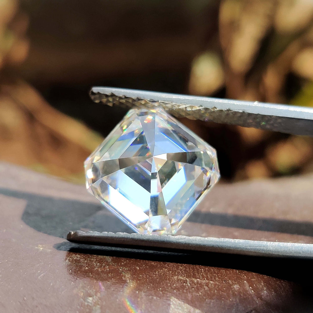 Moissanite 2.88 CT Asscher Loose Diamond