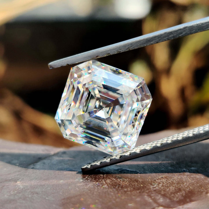 Moissanite 2.88 CT Asscher Loose Diamond