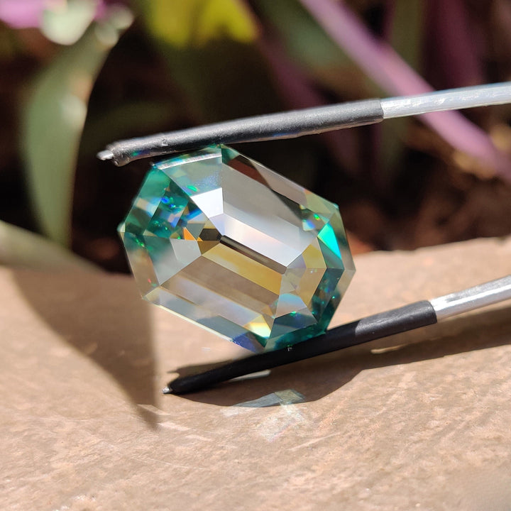 Moissanite 4.12 CT Emerald Loose Diamond