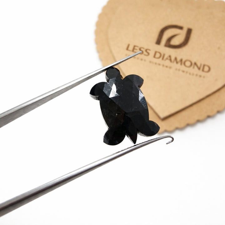 Tortoise Cut Polished Diamond Slice Loose Fancy Turtle Cut Diamond